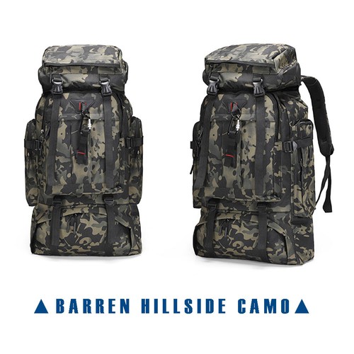 80L Hiking Camping Bag Tactical Backpack Rucksack Outdoor Travel With USB Port - Picture 17 of 18