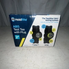 HoldRite TestRite 2" in. ABS Test/Cleanout Tee & Plug - TRABS2A-H - Combo Ship