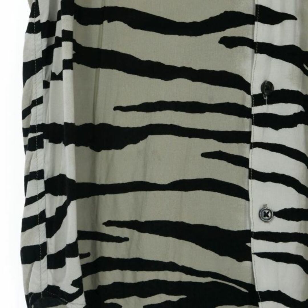 Supreme 18SS tiger stripe rayon shirt open collar short sleeve S  