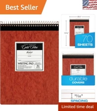 Legal Size Retro Pad - 70 Sheets, Wide Ruled, Soft Cover for Elegant Writing
