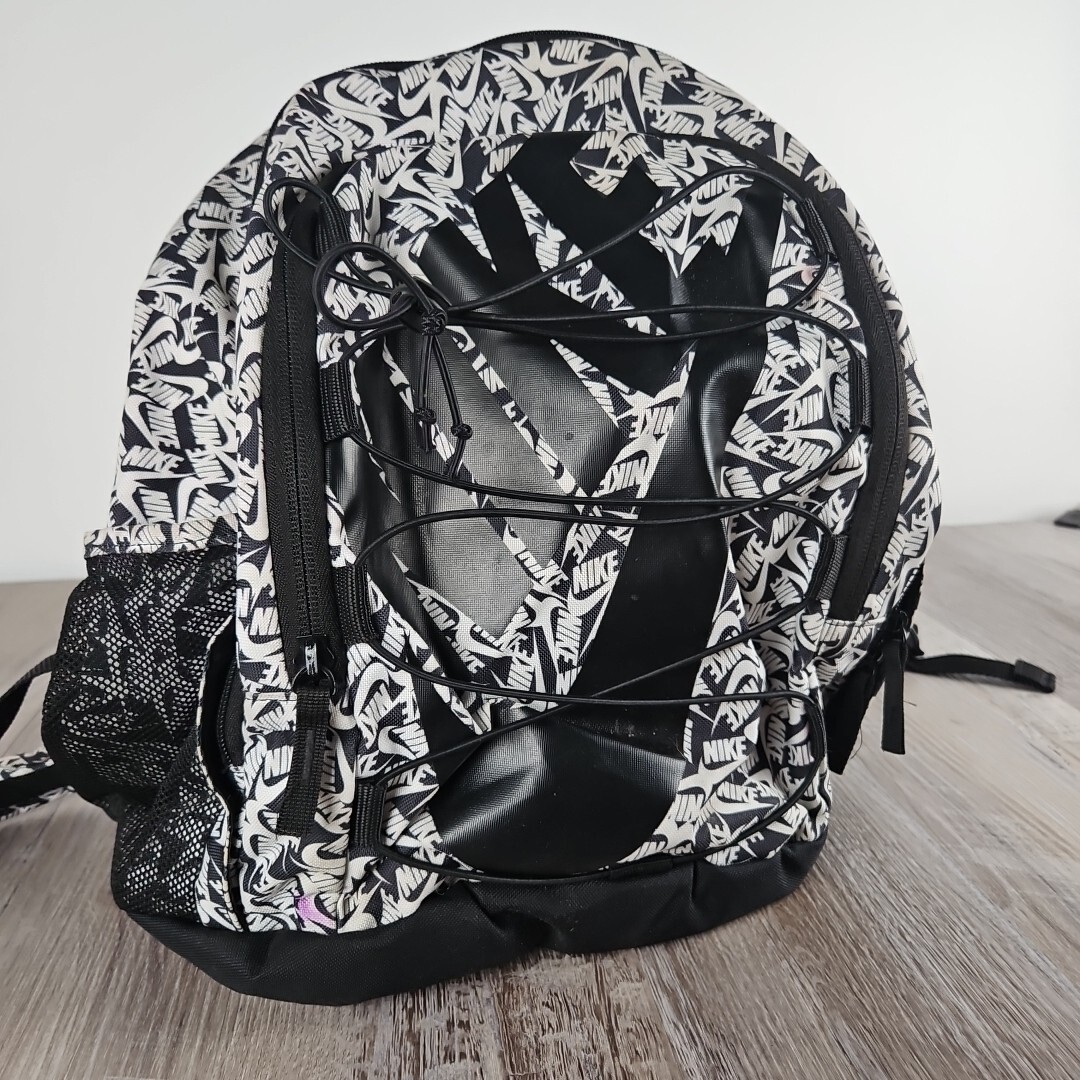 Nike Large Black and White Graphic Backpack for School or Travel