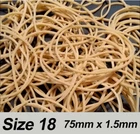 SIZE 18 Rubber Bands ELASTIC Stretchy - 75mm x 1.5mm For SCHOOL Home Office NEW