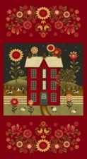Panel de tela de algodón Country House Sunflower Count Your Blessings HG&Co 24"X44"