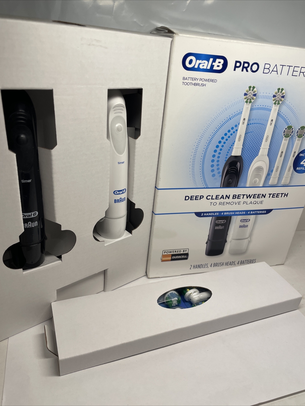 PACK OF 2! OralB Pro Advantage Battery Powered Toothbrush eBay
