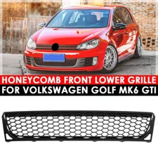Honeycomb Front Lower Bumper Mesh Grille Grill Black For VW Golf GTI MK6 2009-13