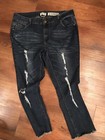 Indigo Rein Woman’s Jeans Size 20 Blue Distressed Denim Soft Pants Flattering — photo 1