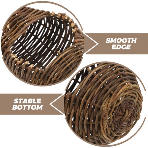 Woven Rattan Bird Nest Hanging Bird House for Hummingbirds and collection Parrots Bird