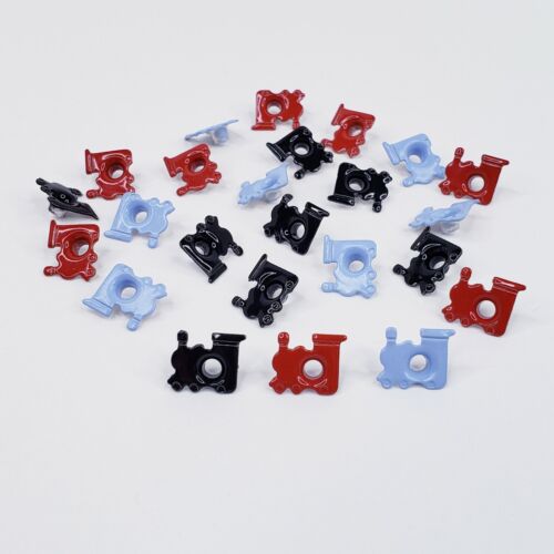 24 Train Engine Eyelets Embellishments Baby Boy Stamping Scrapbooking Paper Art - Picture 2 of 5