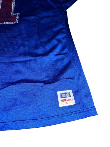 Vintage Wilson Jersey New England Patriots Drew Bledsoe NFL Mens LBlue USA 90s - Picture 2 of 7