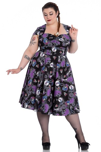 Hell Bunny Plus Size Gothic Purple 