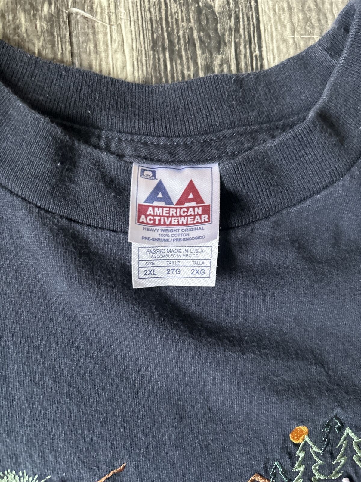 VTG 90's Embroidered NORTHWOODS MINNESOTA T-Shirt… - image 4