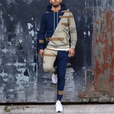 Mens Sweatsuits 2 Piece Hoodie Tracksuit Sets Casual Pants Jogging Suits
