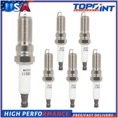 A-Premium Iridium Spark Plugs - 6 Pack For Chevrolet Silverado, GMC Sierra, Buick