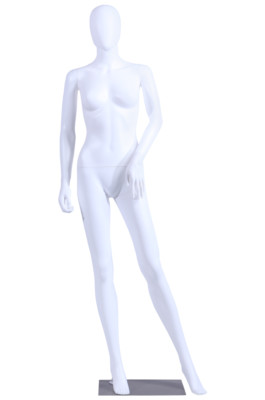 FC-4 weibliche Schaufensterpuppe abstrakt schwarz matt Kopf Frau Puppe black