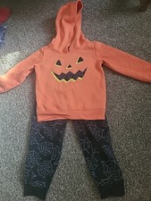 Pumpkin Hoodie and Sweatpants Childs Costume/Outfit 4T Carters Boys