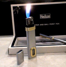 BRIQUET Ancien @ Ensemble HADSON briquet écrin @ Lighter Feuerzeug Accendino