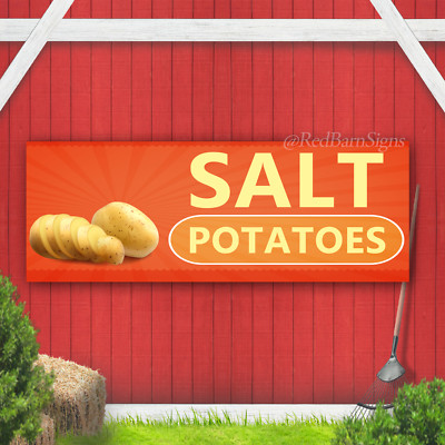 Salt Potatoes Indoor Outdoor Vinyl Banner Design