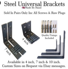 Heavy Duty Shelf Brackets Scaffold Board & Universal Steel Shelving Brackets UK