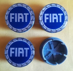 4 Tappi Coprimozzo FIAT PANDA PUNTO EVO IDEA MULTIPLA Cerchi in Lega 50mm
