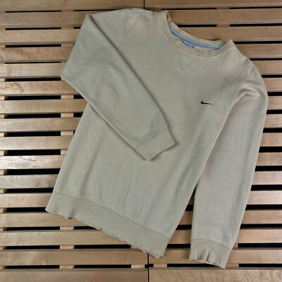 nike beige sweatshirt mens vintage
