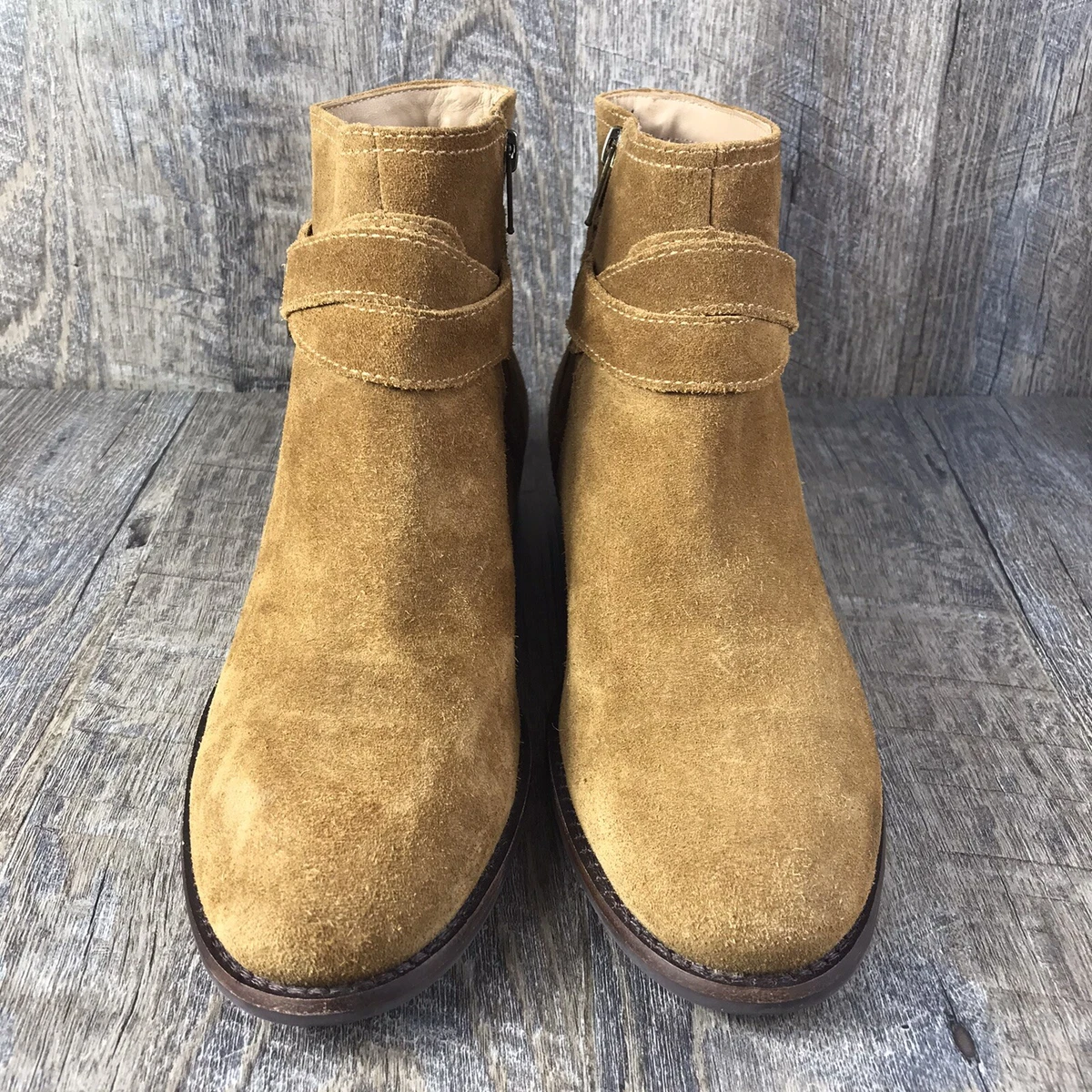 LL Bean Westport Boots Womens 9 M Brown Suede Strap Fashion