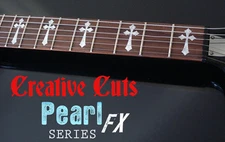 Diamond Cross MOP Fretboard Markers Inlay Stickers for Washburn HM or ANY GUITAR