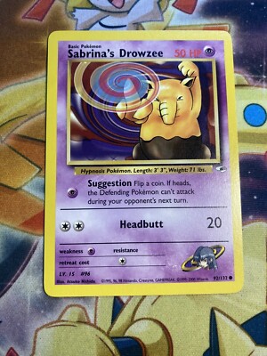 sabrina's drowzee pokemon card value Sabrina's Drowzee 95/132