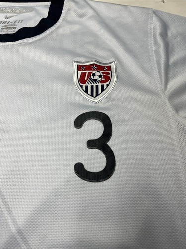 Nike Carlos Bocanegra #3 USMNT 2010 World Cup Soccer Home White Jersey Men SZ XL - Picture 12 of 18