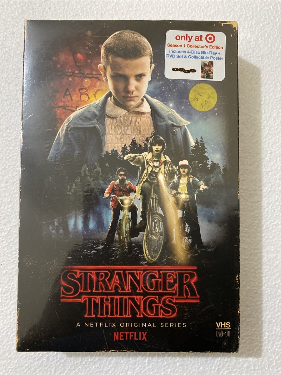 STRANGER THINGS SEASON 1 COLLECTOR'S EDITION BLU-RAY DVD DISC BOX