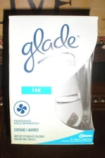 (1) GLADE Plugins Scented oil Warmer FAN Plug In Air Freshener NO REFILLS