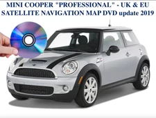 MINI COOPER "PROFESSIONAL" - UK & EU SATELLITE NAVIGATION MAP DVD update 2019