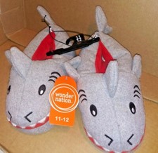 Shark Novelty Youth Slippers, Soft Warm Lining, Skid Resistant Size 11/12