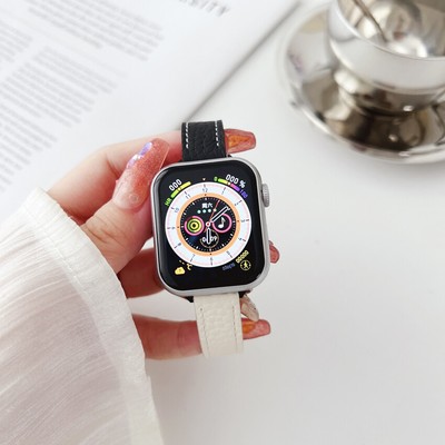 Luxury For Apple Watch Series Ultra Genuine Leather Strap