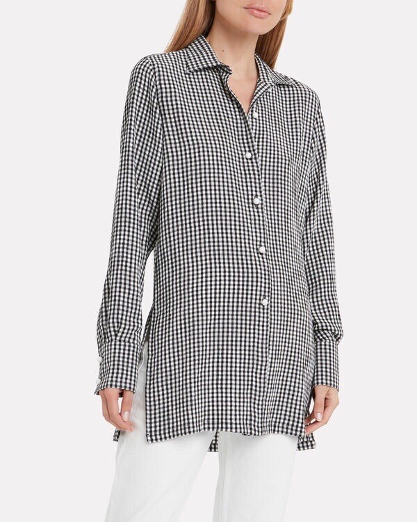 Solid & Striped Women's Gingham Button Down Shirt… - image 2