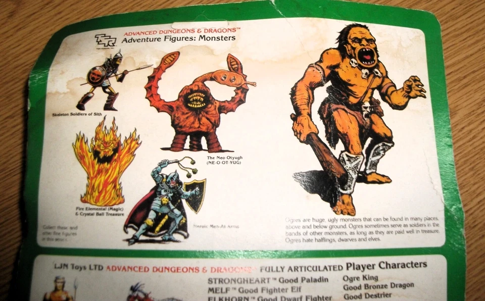 Official Advanced Dungeon & Dragons Odious Ogre & Book Of Magic UNOPENED UNPUNCH — 第 3/4 张图片