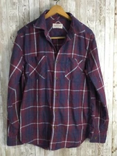 Weatherproof Vintage Men’s Plaid Flannel Shirt Size Medium Button Down Nice