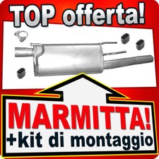 Silenziatore Posteriore per OPEL COMBO 1.7 CDTi dal 2004 Marmitta