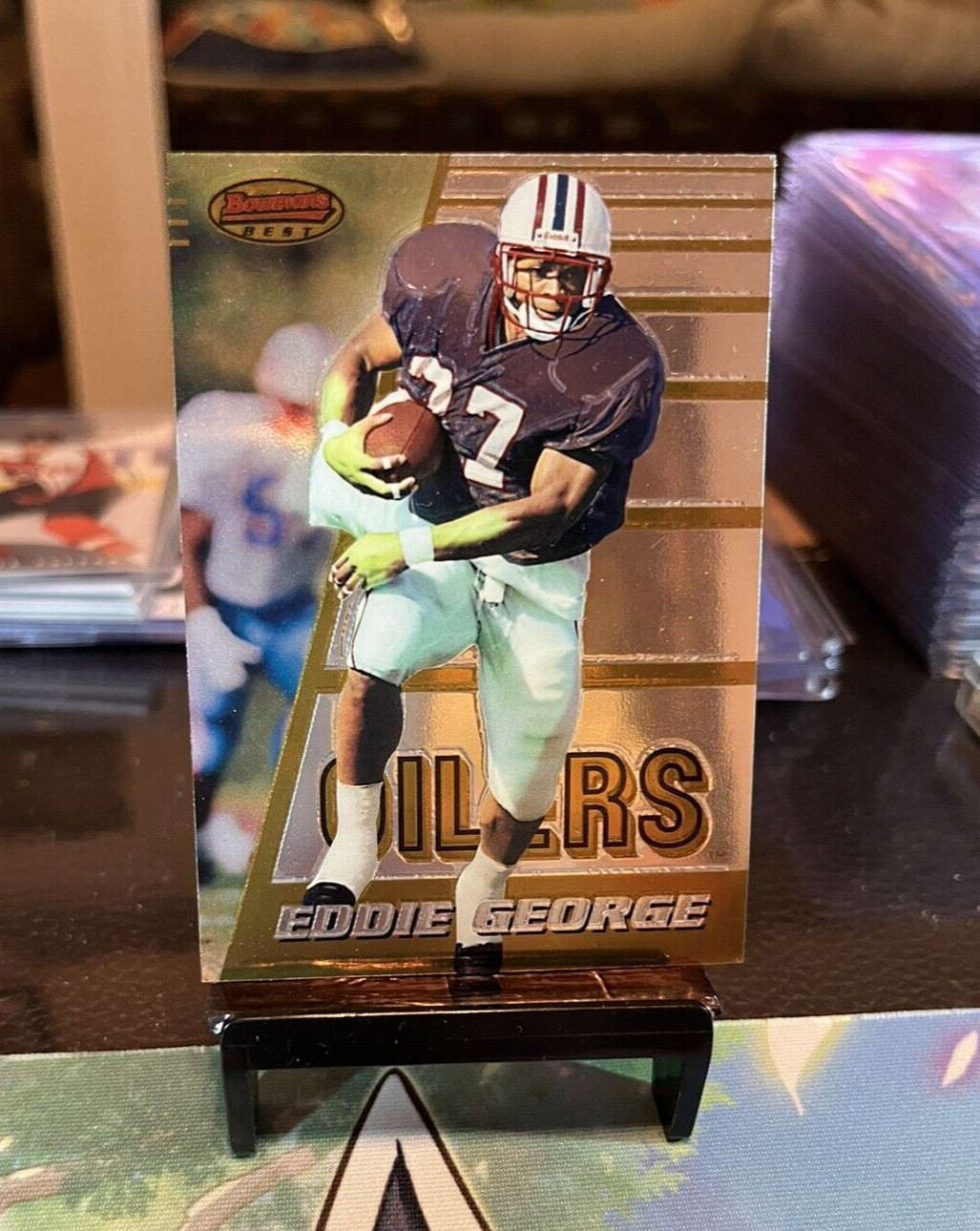 1996 Eddie George Bowman's Best Card #170 Oilers Titans 6A