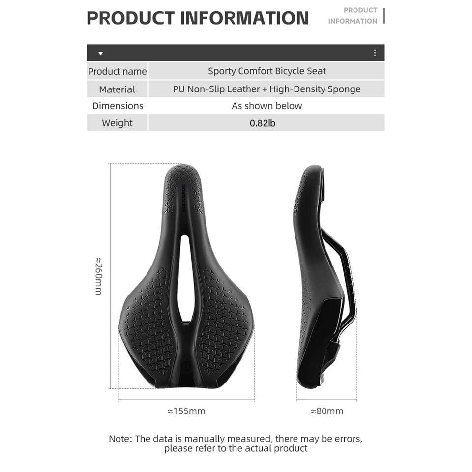 Sillín de bicicleta MTB de carretera Ciclismo Gel Cojín Almohadilla Asiento de sillín de carreras Suave Comodidad Foto 2 de 4
