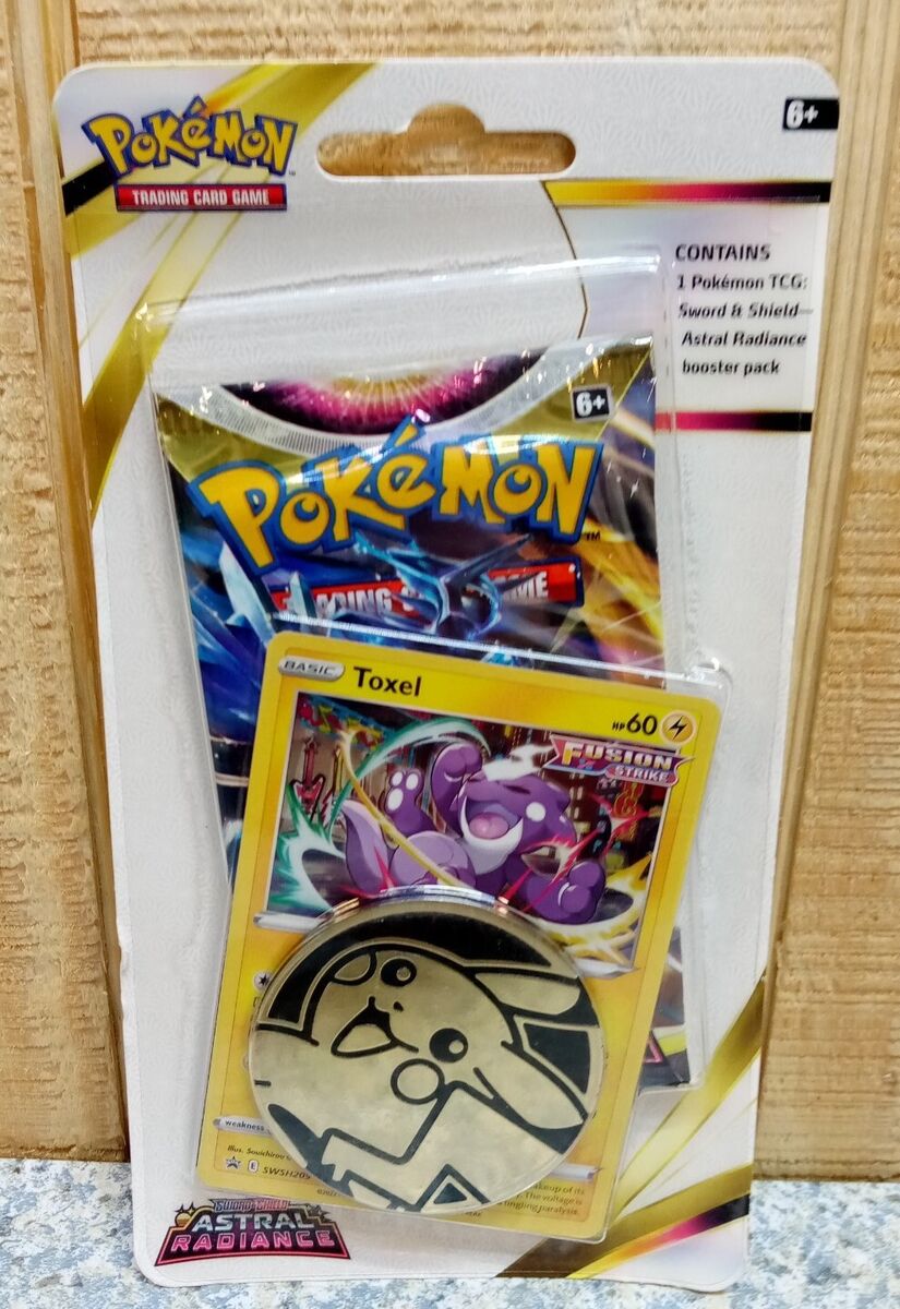 Pokemon Sword & Shield Astral Radiance Toxel Checklane BLISTER Pack  (Booster Pack, Promo Card & Coin) 