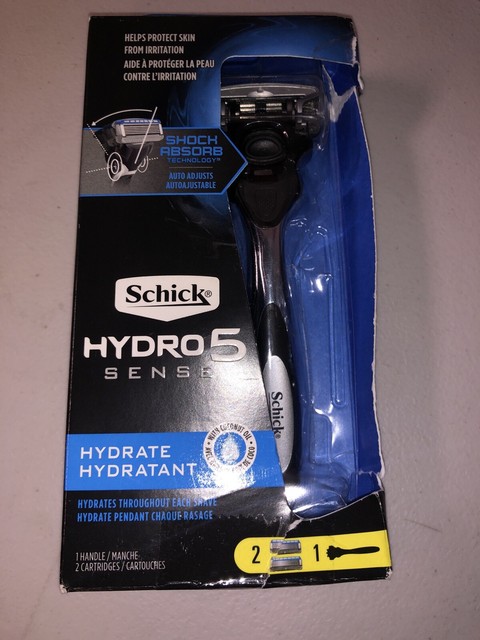 Schick Hydro 5 Sense Hydrate Razor And 2 Cartridge | eBay
