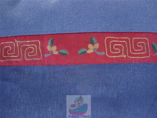 PAIR(2PCS) deepblue Linen Cotton blends with Organza Cushion Cover Pillowcase - Picture 4 of 5