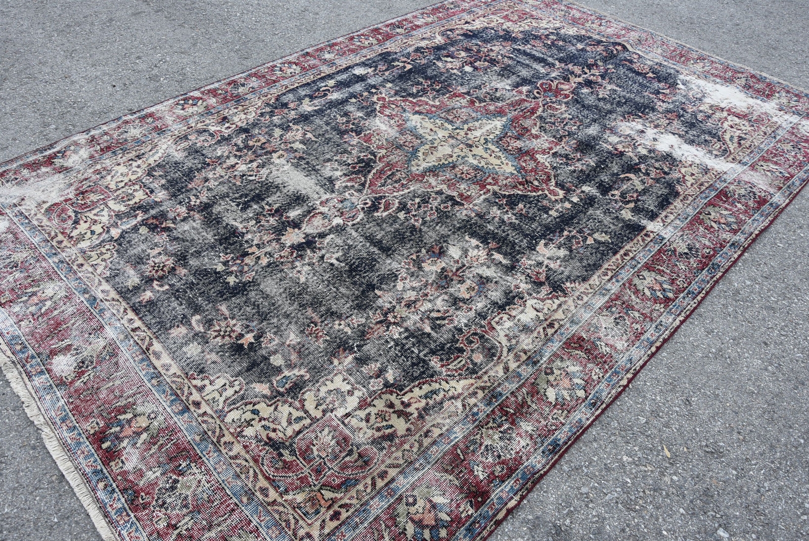Turkish Rug, 6.6x10.4 ft Large Rug, Home Decor Rug, Cool Rug, Vintage