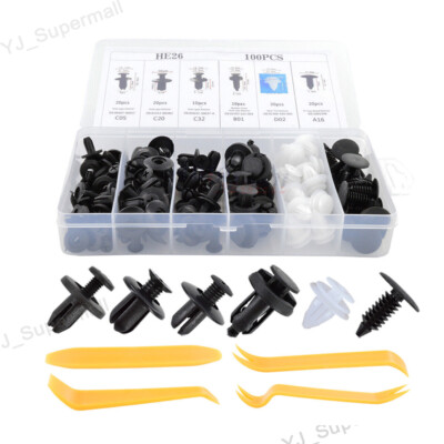 Auto Fastener Clip Kit Fender Rivet Clips Car Body Push Retainer Pin Rivet Bumper Door Trim Panel Retainer Car Clips – Buy At Low Prices In The - Foto 2