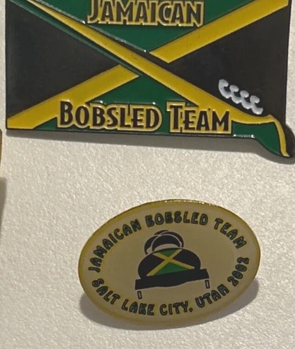 7 Vtg PINS Jamaican bobsled team collector 4 Olympic Games HTF Jamaica - Picture 5 of 9