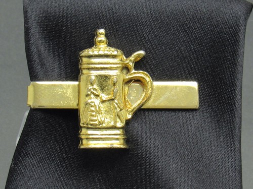 Fermacravatta Stein birra vintage tono oro senza marchio - Foto 1 di 9