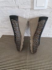 Wunderschöne geflochtene Damenschuhe von Brunate 39 Leder in schwarz-braun-beige