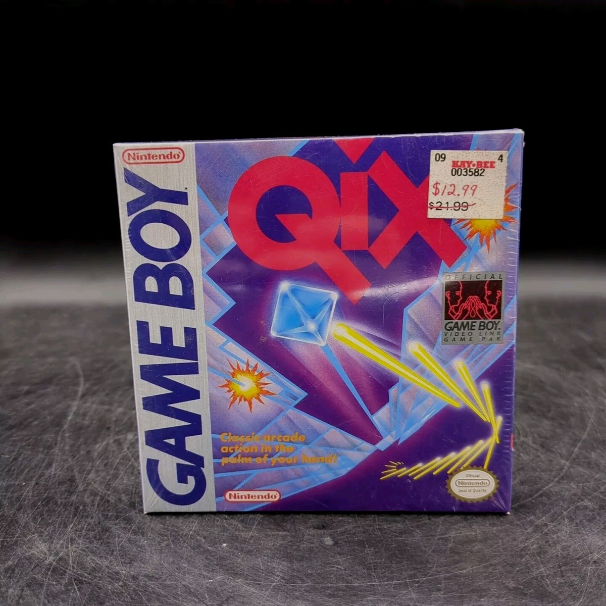 Qix ゲームボーイソフト + ゲームボーイ本体 QIX NINTENDO GAME BOY USA NEW SEALED NEW GB H-SEAM GAMEBOY