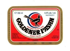 Slovakia - Vintage Beer Label - Pivovar Hurbanovo - Goldener Fasan