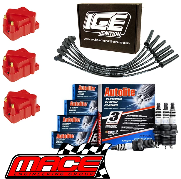 HIGH VOLTAGE IGNITION SERVICE KIT FOR HOLDEN COMMODORE VT VX VY L67 S/C 3.8L V6 - Image 1 of 1